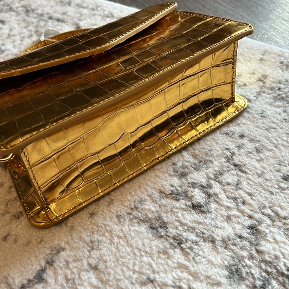 J Crew gold croc lady bag - Picture 8 of 8